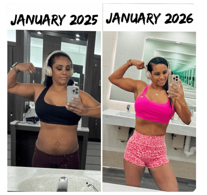 Body recomposition Jan 2025 to Jan 2026